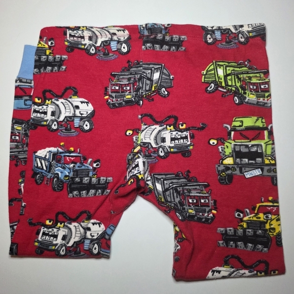 Hatley Monster Trucks Red 2 Piece Sz 3 - Picture 6 of 7